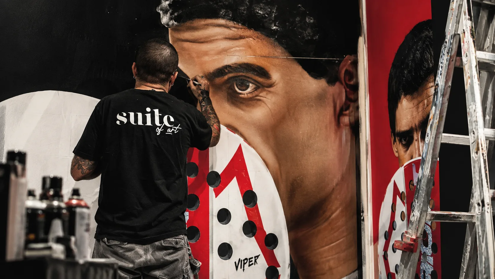 Live painting hiperrealista inspirado en Juan Lebrón