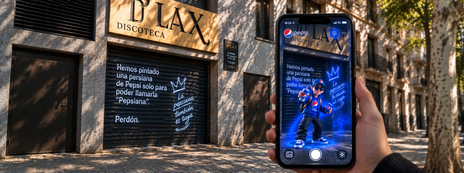 Despliegue simultáneo nocturno en el centro de Barcelona