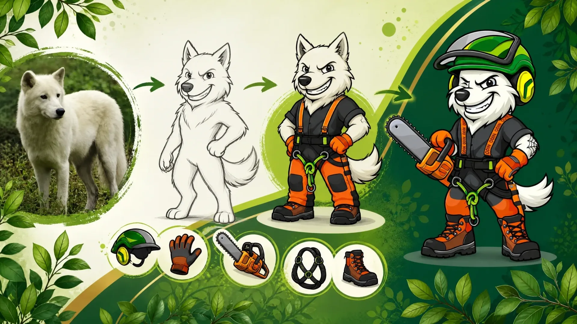 Diseño de mascota corporativa y rotulación vehicular premium