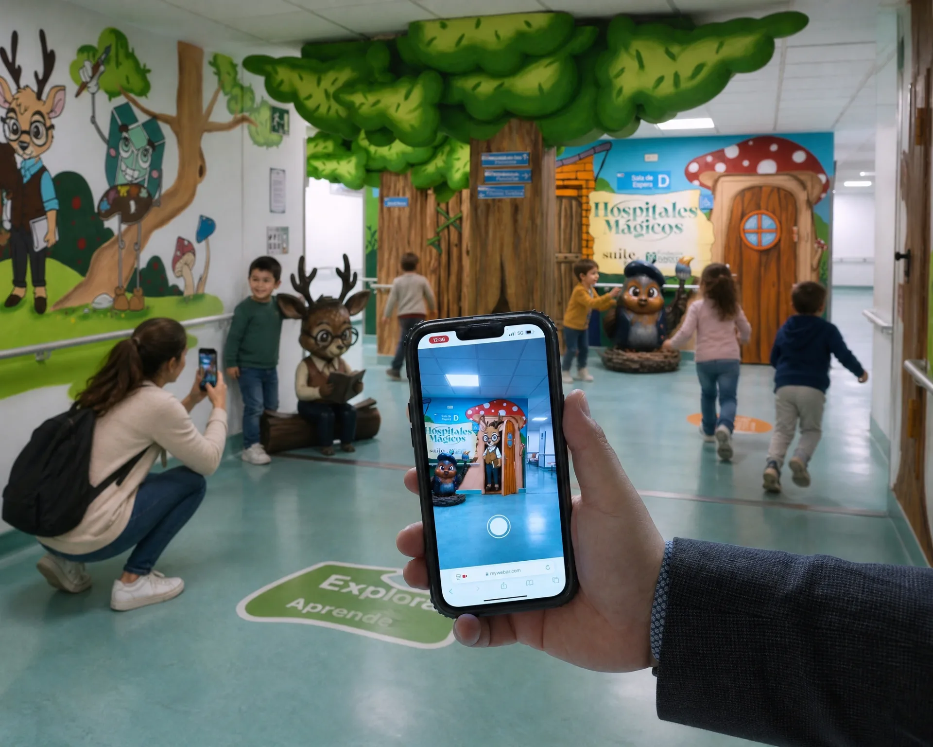 Un entorno pediátrico expandido entre arte, volumen y tecnología