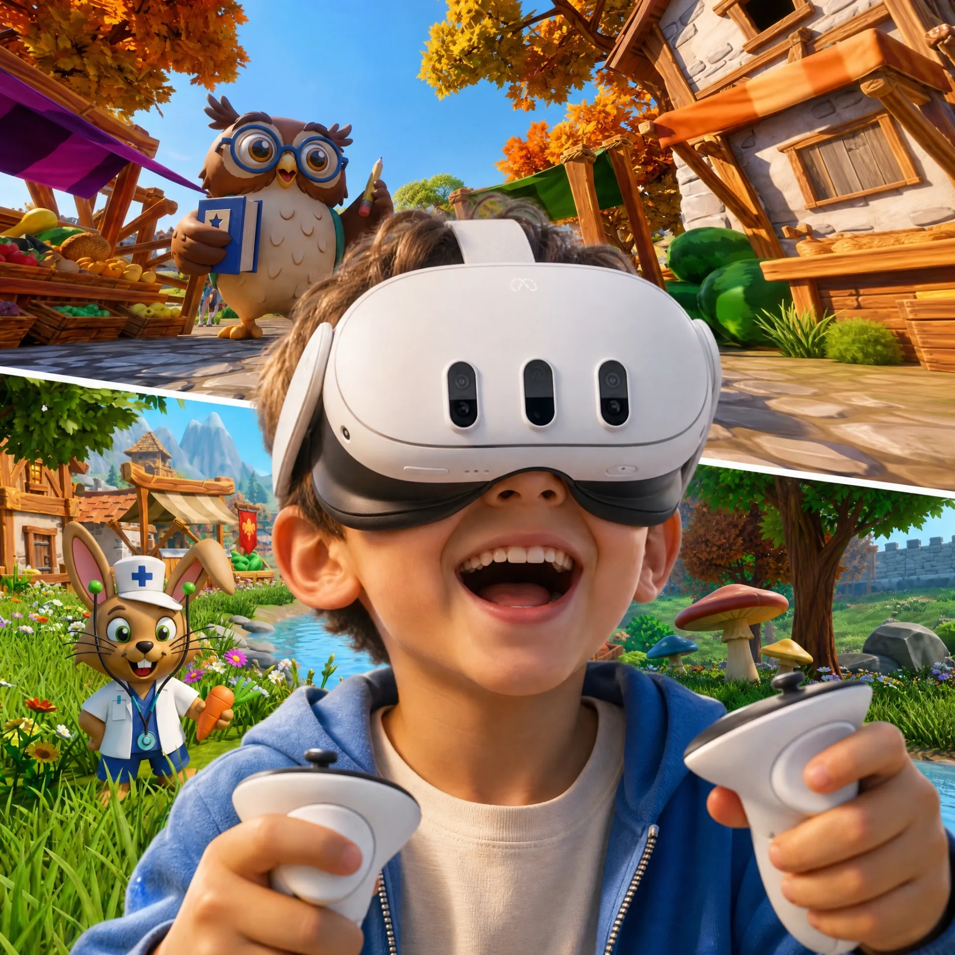 Realidad aumentada 2D y escenarios inmersivos de realidad virtual