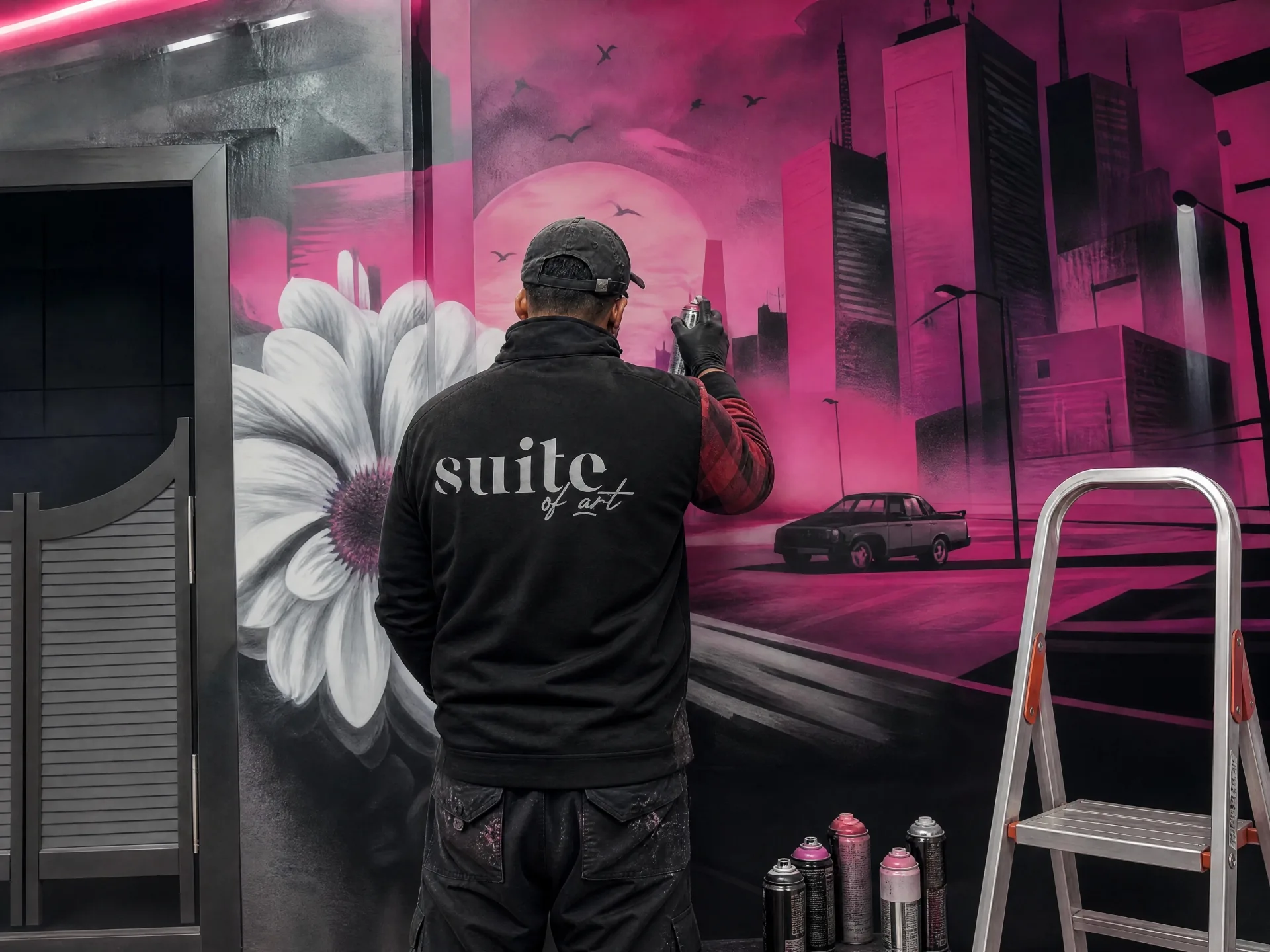 Retrato familiar, graffiti y cultura hip hop
