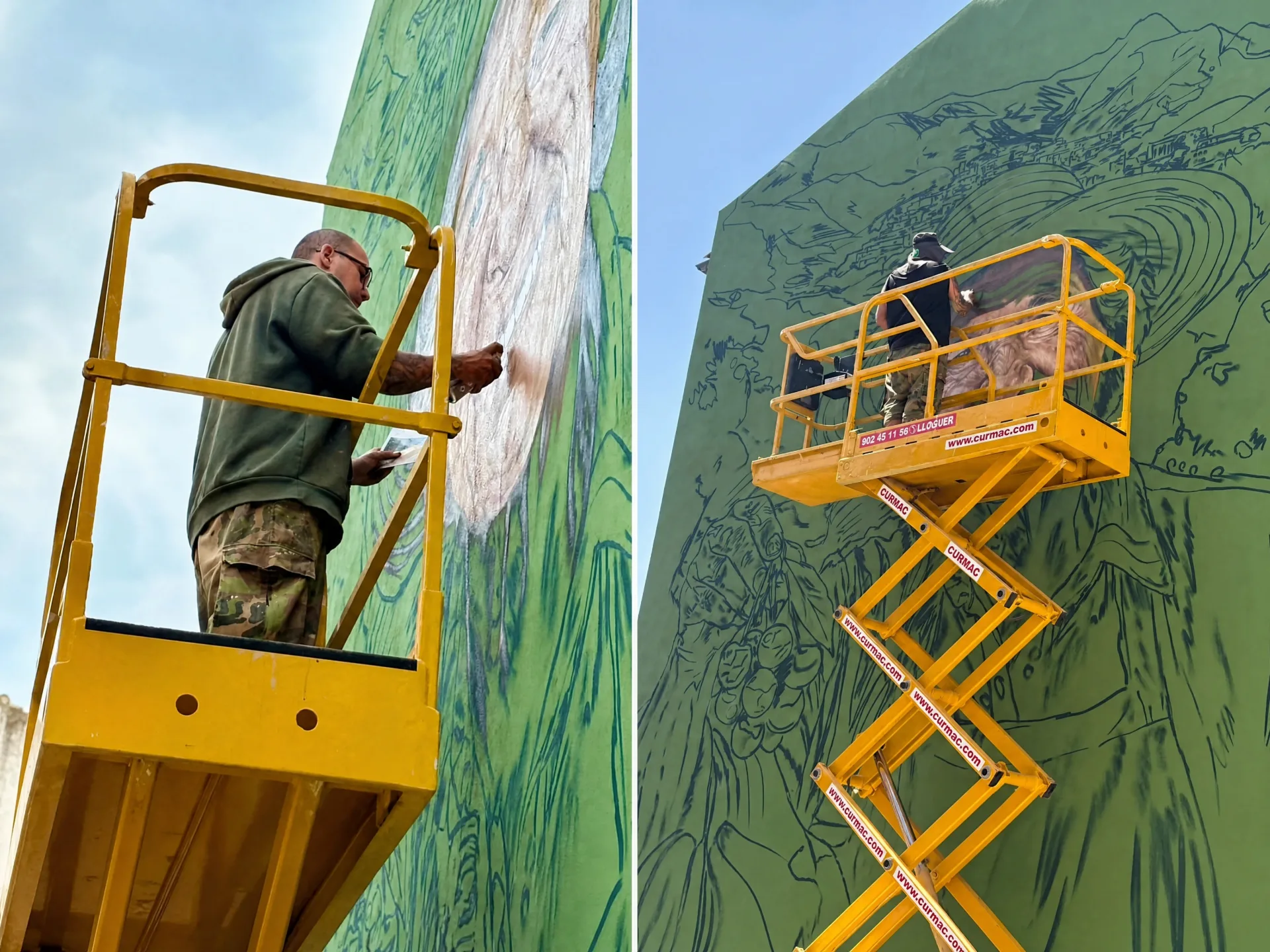 Sincronización entre pintura de gran formato y desarrollo de software