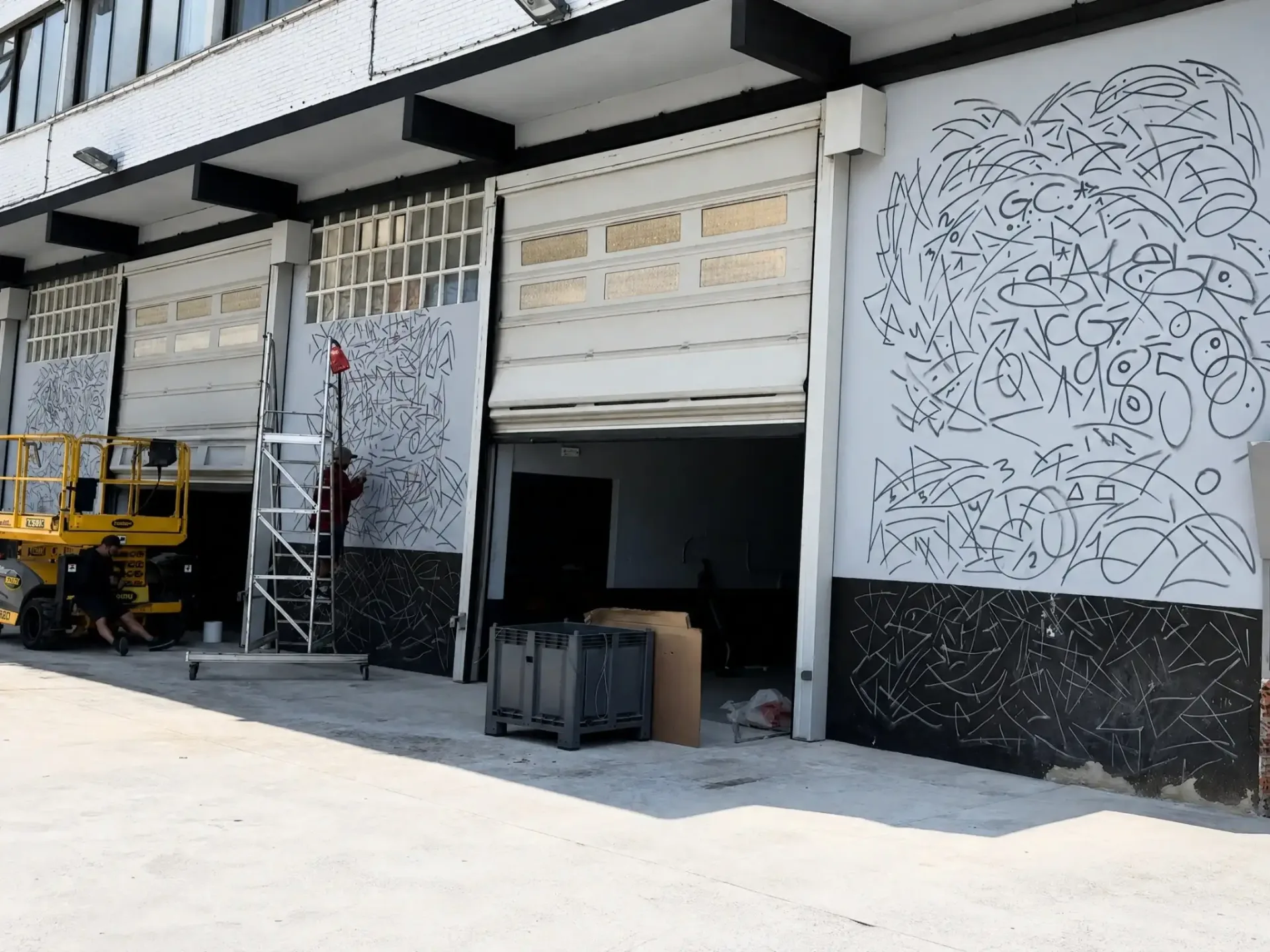 Estilo lineal exterior e hiperrealismo táctico interior
