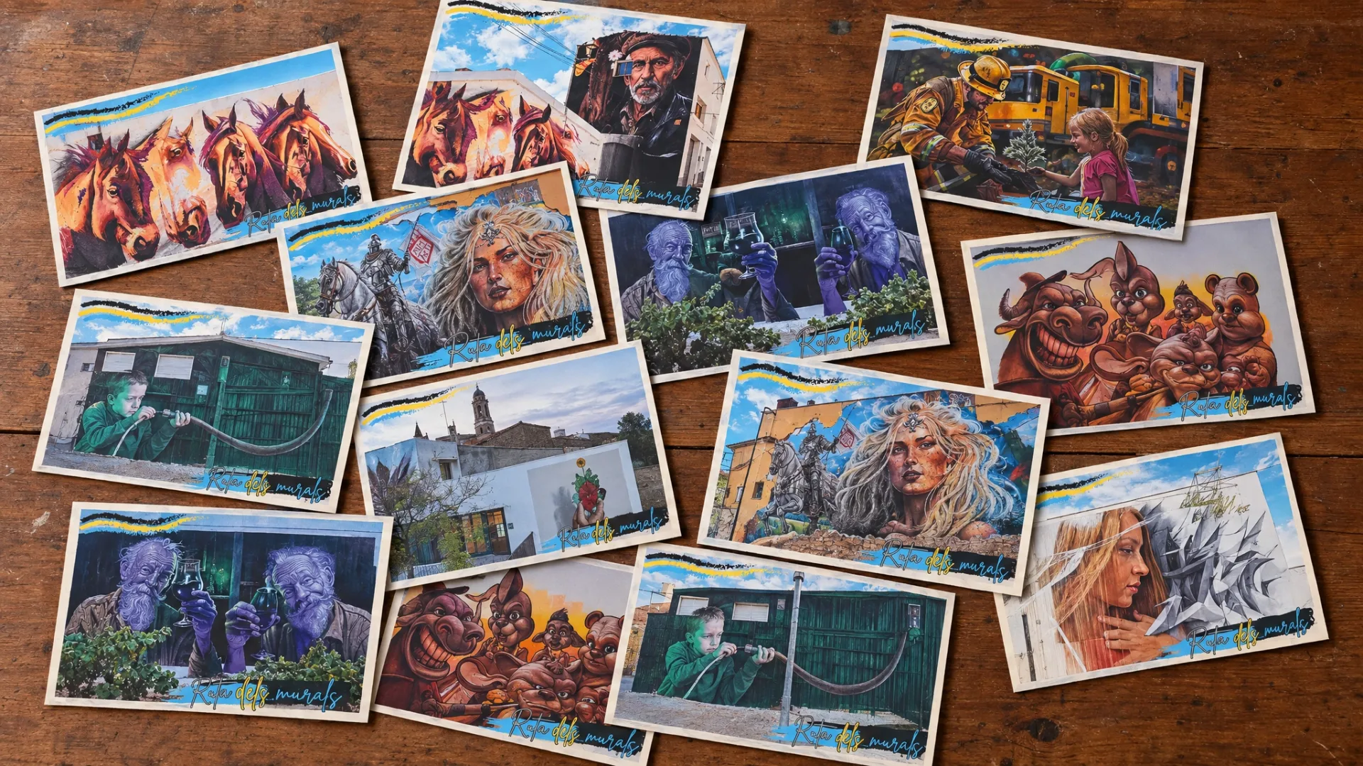 Diseño de miniatura editorial adaptado a obras de street art