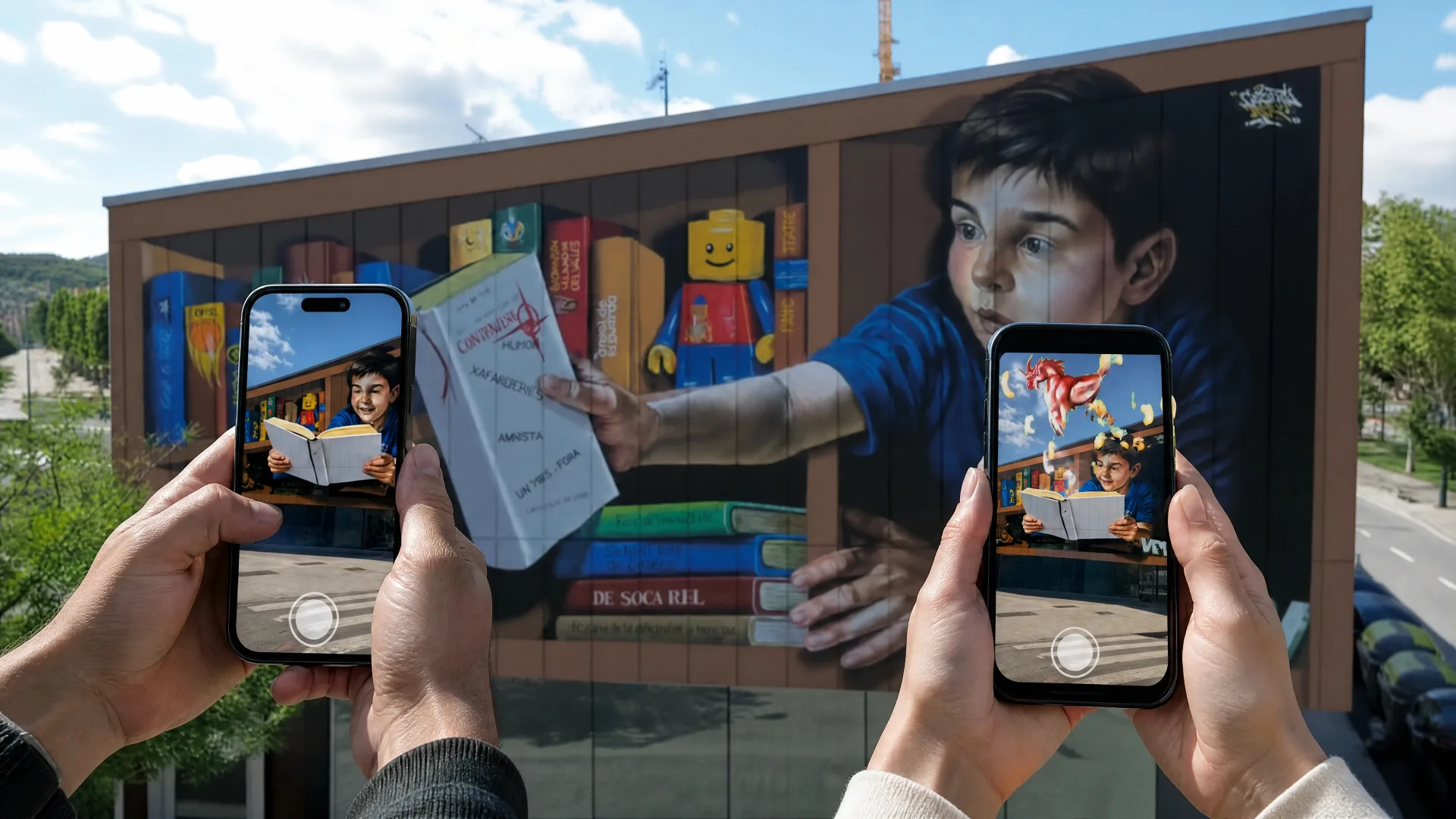 Doble realidad aumentada WebAR nativa por reconocimiento óptico